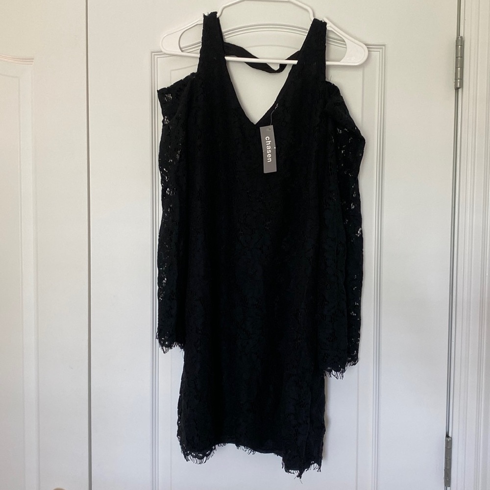 Black lace dress